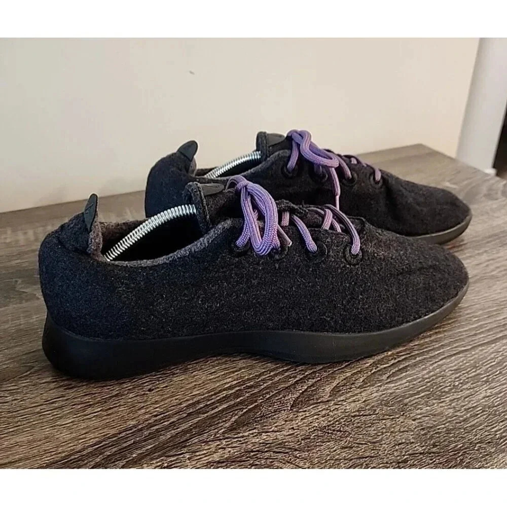 Allbirds Men's Wool Runners Gray Purple Black Sz 13